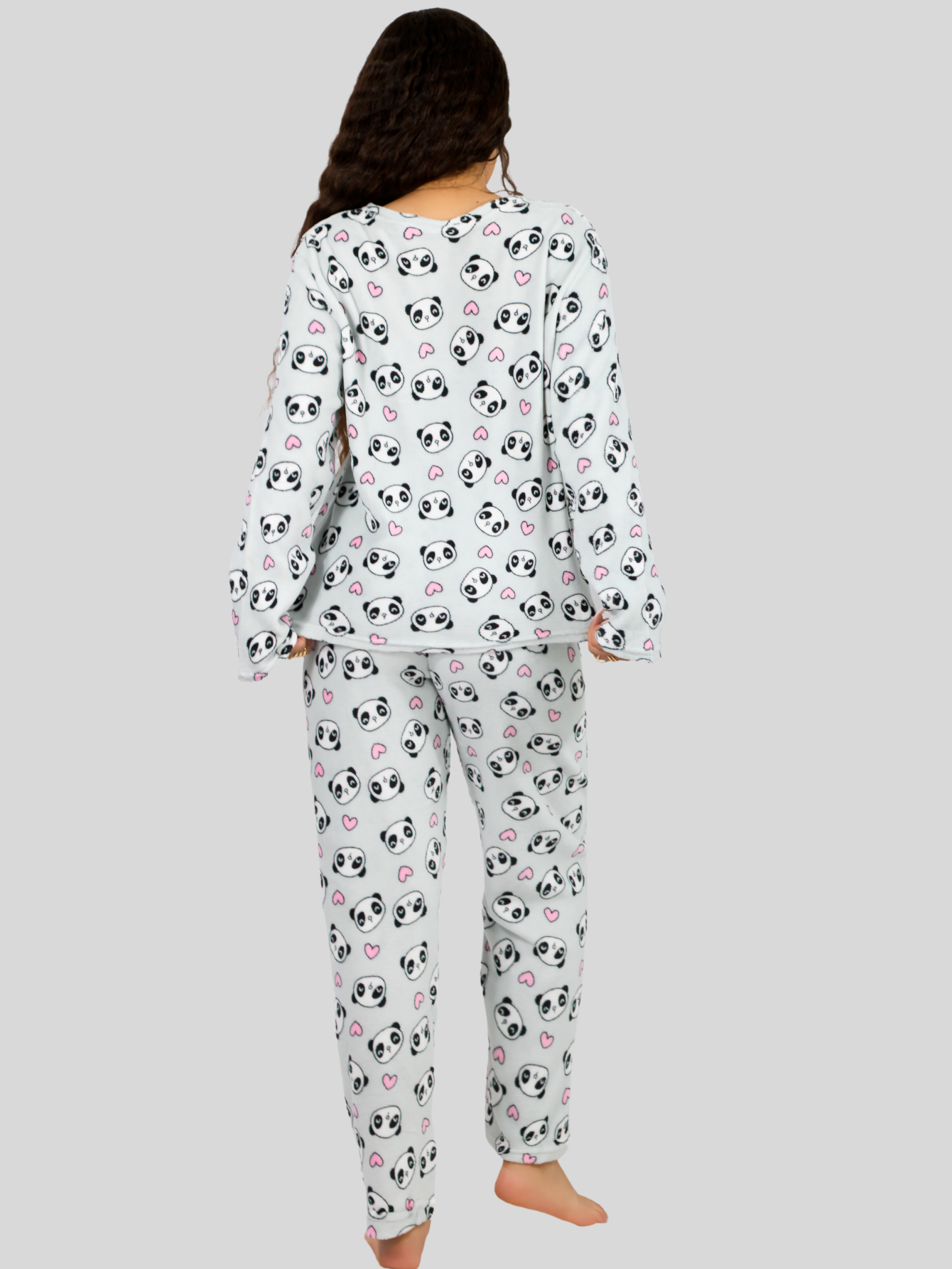 Foto 6 | Set De 2 Pijamas Afelpadas Mujer Polar Pantalón Pij-035-2 Variedad De Diseño Sudadera Ropa Invierno