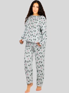 Foto 2 | Set De 2 Pijamas Afelpadas Mujer Polar Pantalón Pij-035-2 Variedad De Diseño Sudadera Ropa Invierno