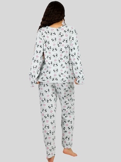 Foto 3 | Set De 2 Pijamas Afelpadas Mujer Polar Pantalón Pij-035-2 Variedad De Diseño Sudadera Ropa Invierno