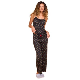 Foto 1 | Pijama Larga Ilusión 77138 Negro