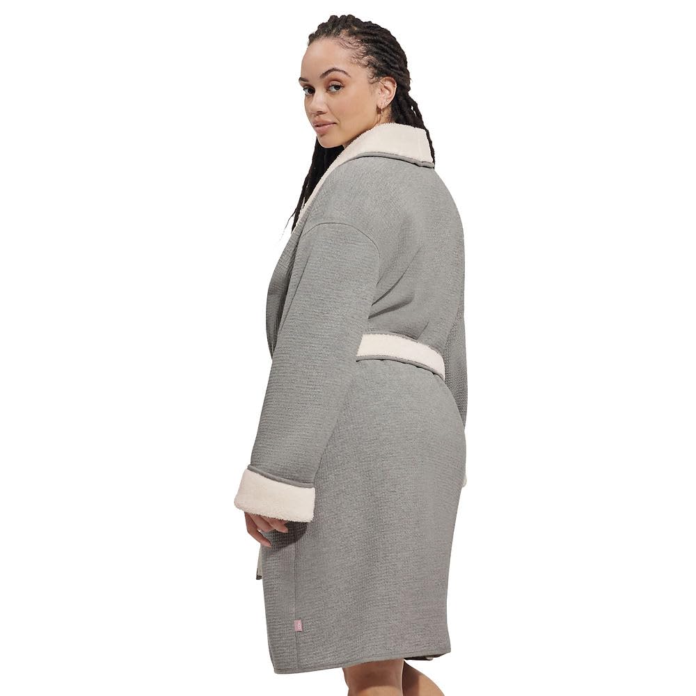 Foto 3 pulgar | Bata Ugg Anabella Reversible Para Mujer, Color Gris Jaspeado, Talla L - Venta Internacional.