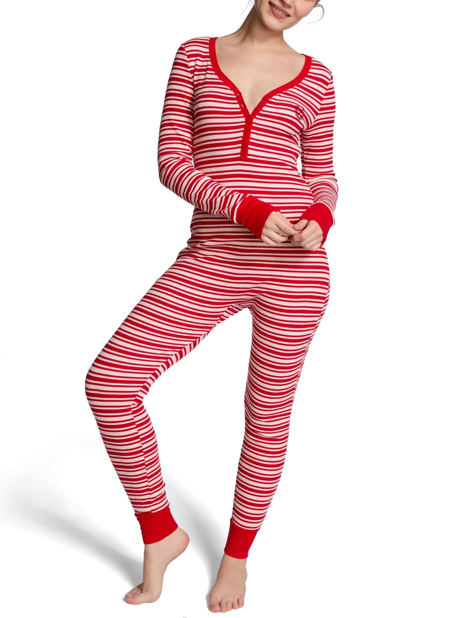 Foto 1 | Conjunto De Pijama Victoria's Secret Pink - Mono Térmico Para Mujer - Venta Internacional.