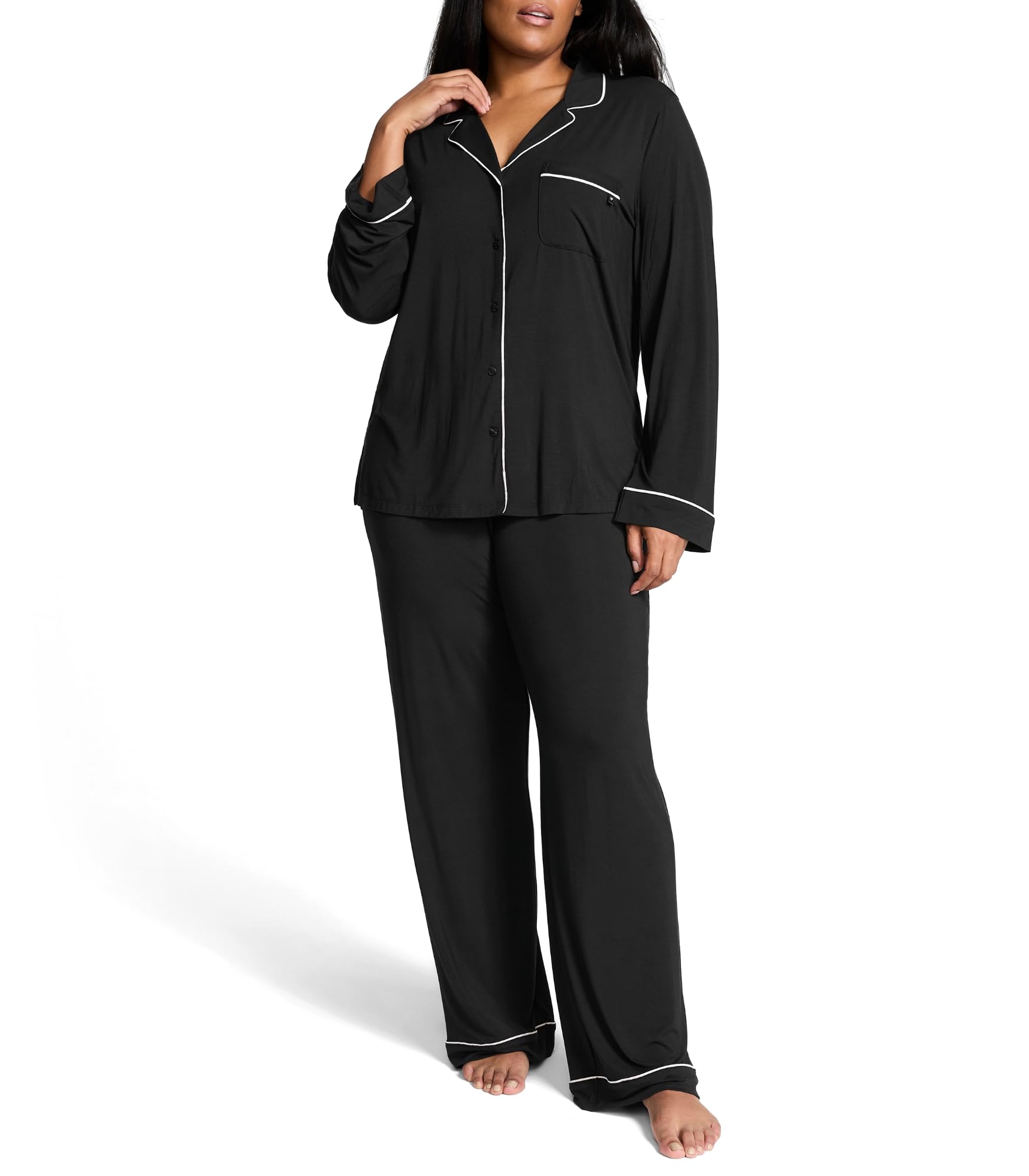 Foto 1 | Conjunto De Pijama Victoria's Secret Modal De Manga Larga Para Mujer - Venta Internacional.