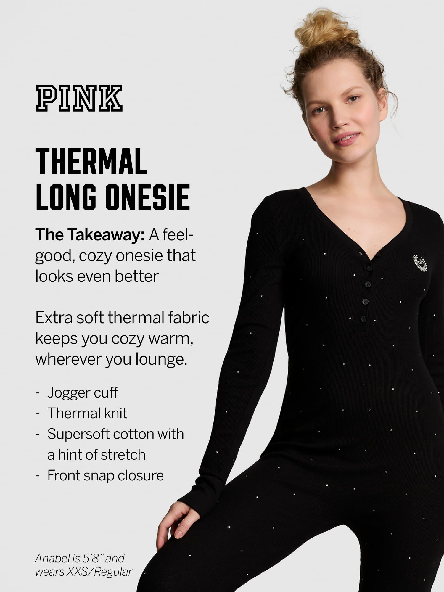 Foto 5 pulgar | Conjunto De Pijama Victoria's Secret Pink - Mono Térmico Para Mujer - Venta Internacional.