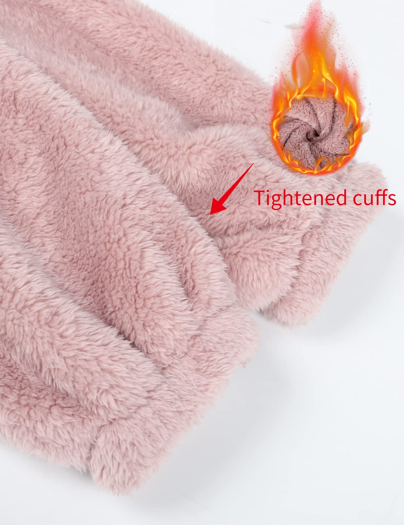 Foto 8 pulgar | Conjunto De Pijama Gihuo Para Mujer, De Forro Polar, Color Rosa Esponjoso - Venta Internacional.
