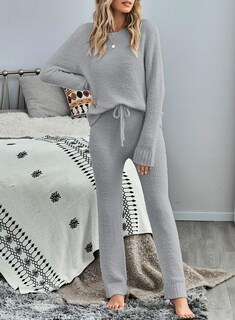Foto 6 | Pijama Luvamia para Mujer Polar Tejido Gris - Venta Internacional