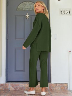 Foto 5 | Suéter Lounge Set Lillusory 2024 De Moda De Otoño Para Mujer - Venta Internacional.