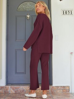 Foto 5 | Suéter Lounge Set Lillusory 2024 De Moda De Otoño Para Mujer - Venta Internacional.