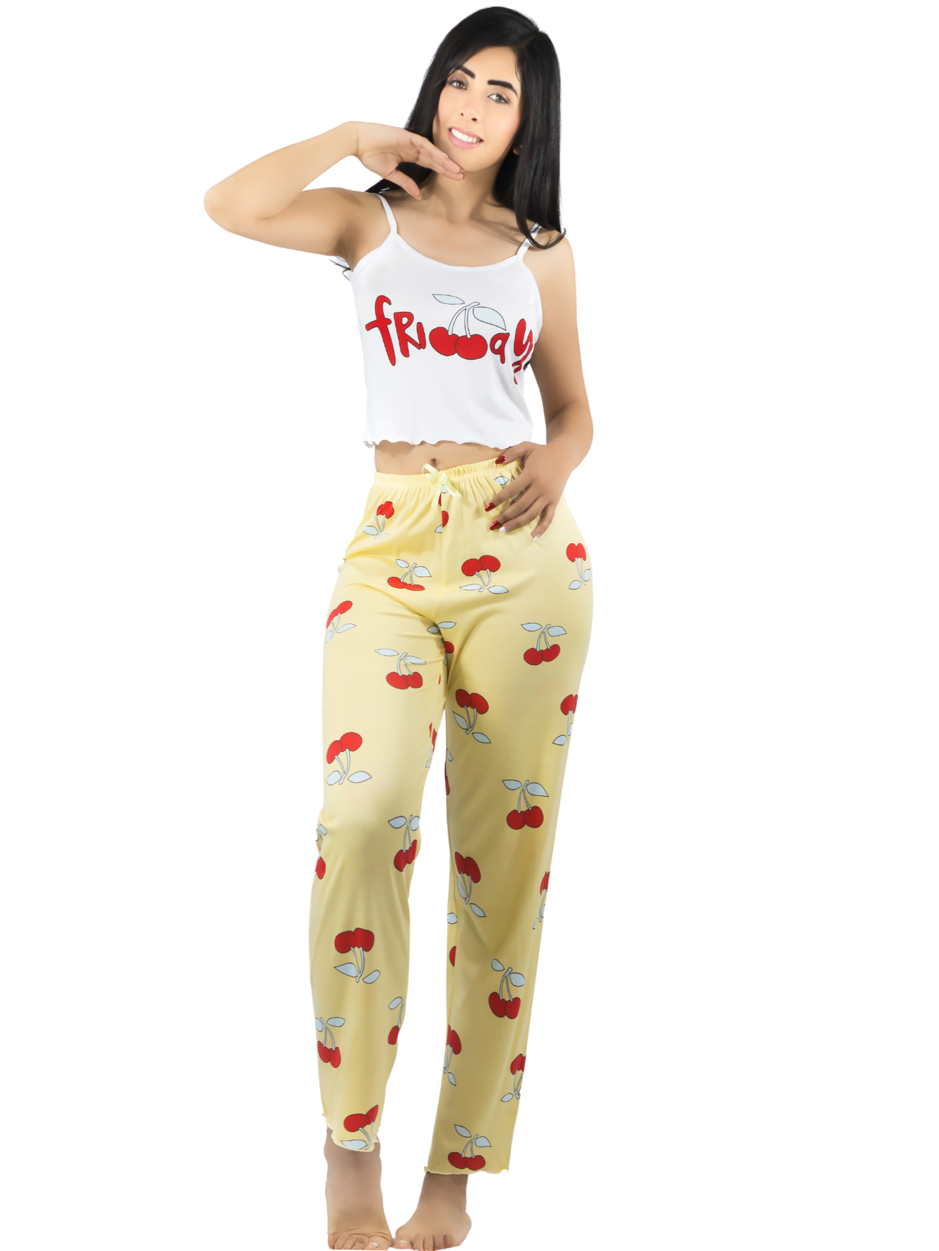 Foto 2 pulgar | Conjunto Pijama Mujer Blusa Y Pantalón Dama Pij-089 Diseño 6 Piyama Pyjama