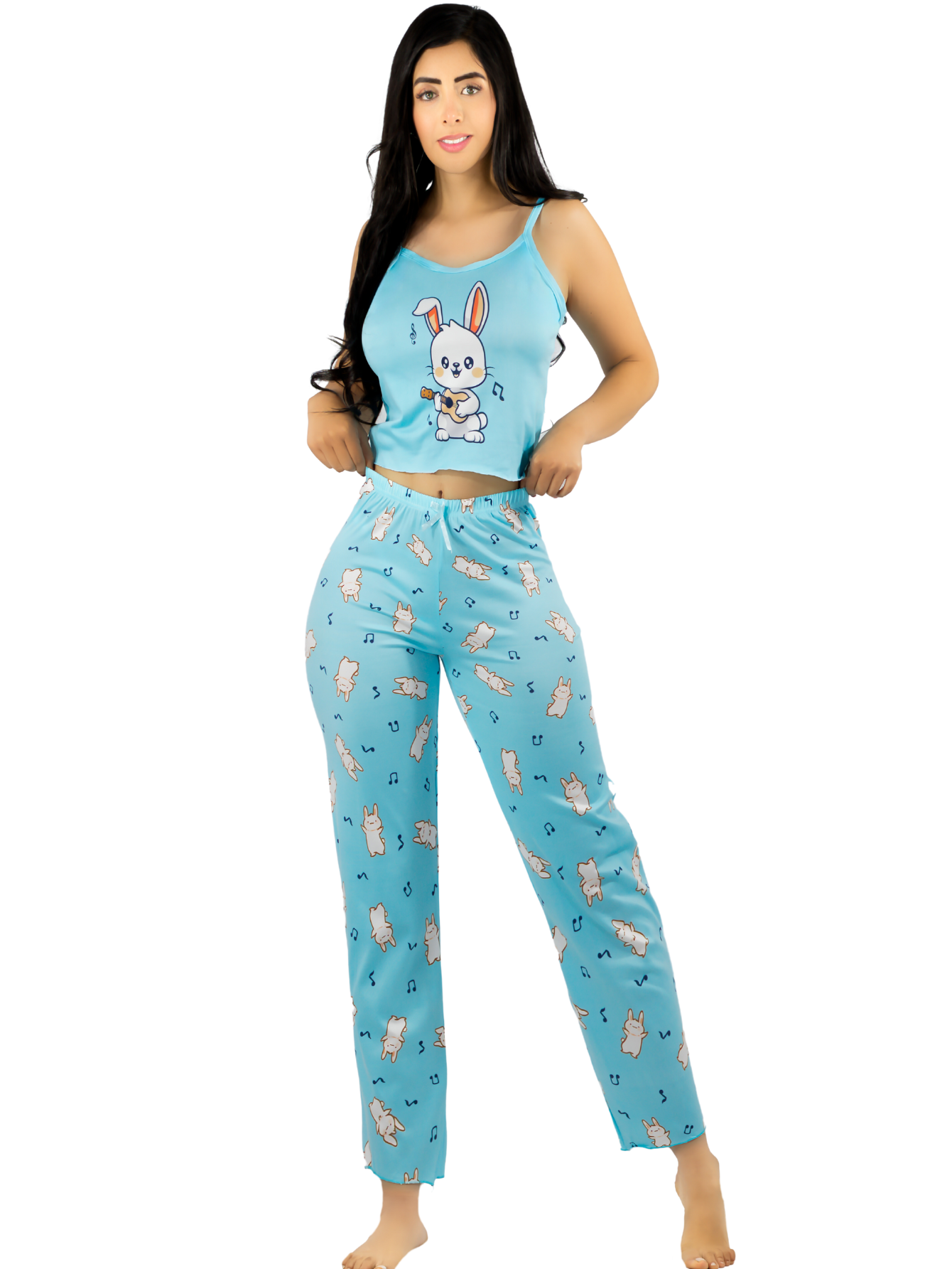 Foto 2 pulgar | Conjunto Pijama Mujer Blusa Y Pantalón Dama Pij-089 Diseño 4 Piyama Pyjama