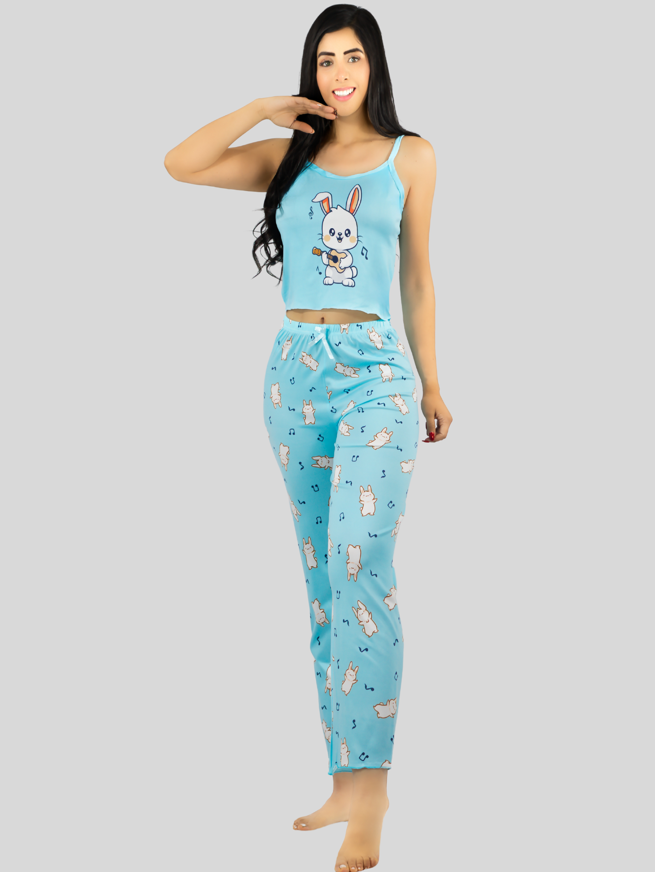 Foto 3 pulgar | Conjunto Pijama Mujer Blusa Y Pantalón Dama Pij-089 Diseño 4 Piyama Pyjama