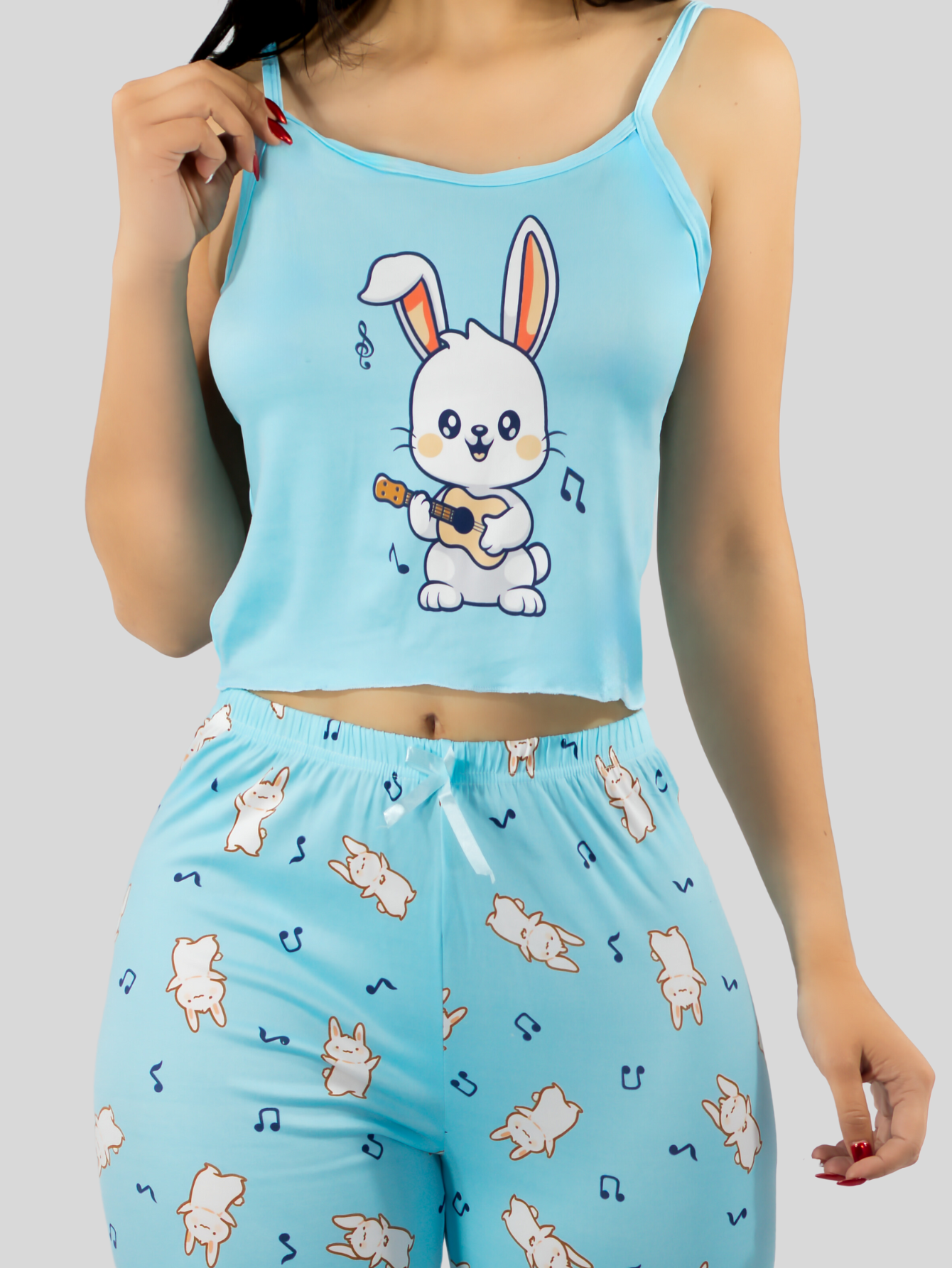 Foto 5 pulgar | Conjunto Pijama Mujer Blusa Y Pantalón Dama Pij-089 Diseño 4 Piyama Pyjama