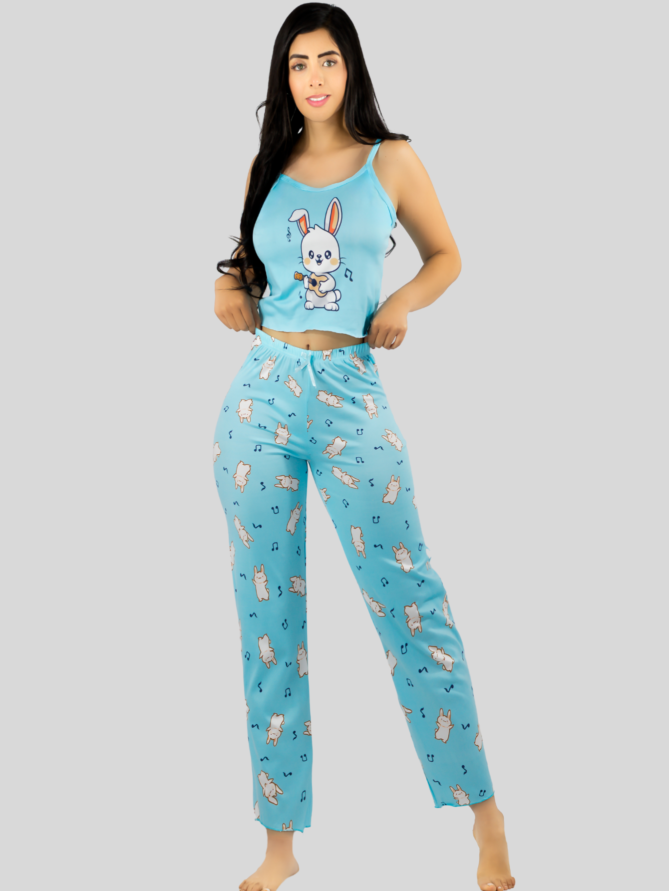 Foto 8 pulgar | Conjunto Pijama Mujer Blusa Y Pantalón Dama Pij-089 Diseño 4 Piyama Pyjama