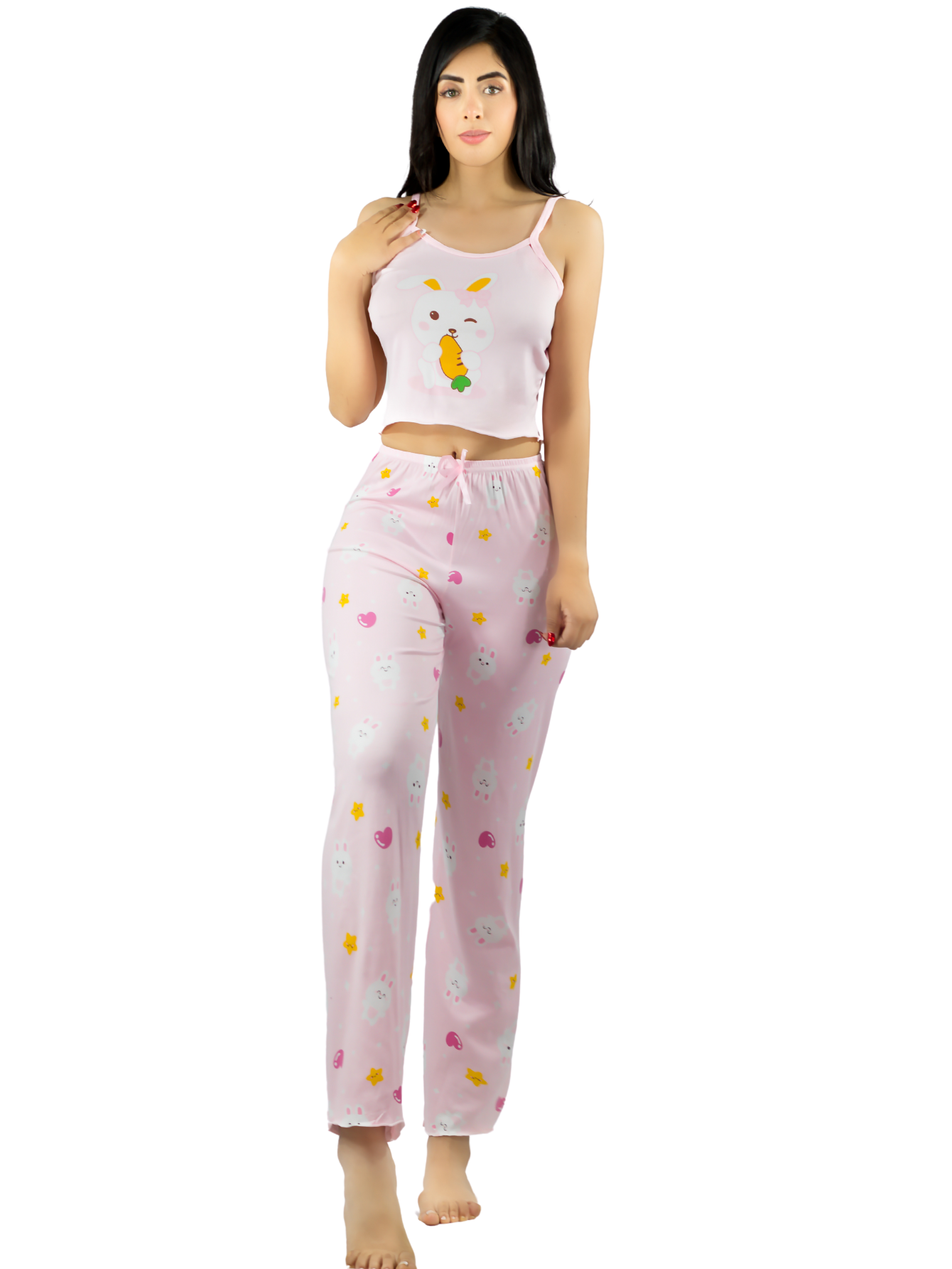 Foto 2 pulgar | Conjunto Pijama Mujer Blusa Y Pantalón Dama Pij-089 Diseño 3 Piyama Pyjama