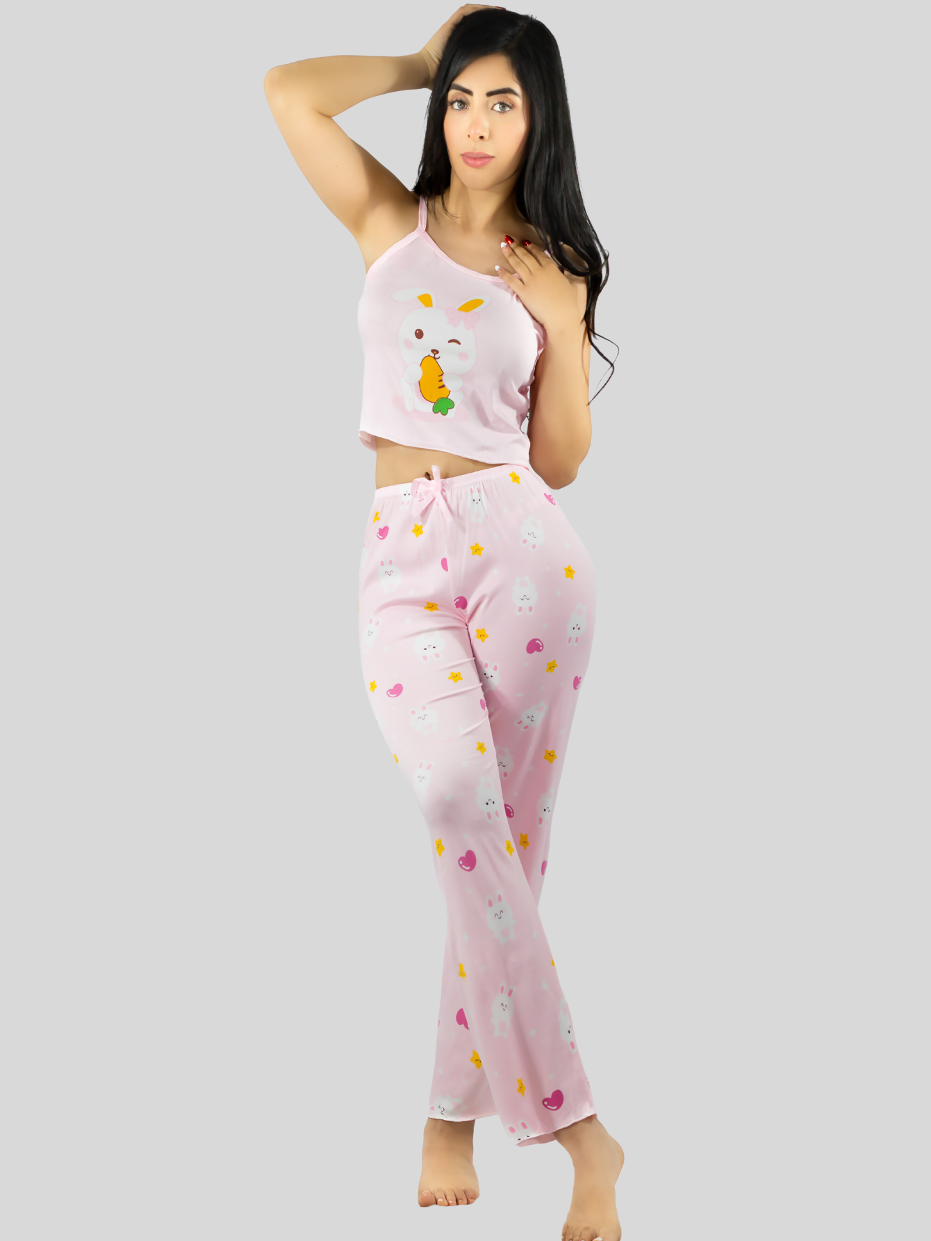 Foto 3 pulgar | Conjunto Pijama Mujer Blusa Y Pantalón Dama Pij-089 Diseño 3 Piyama Pyjama