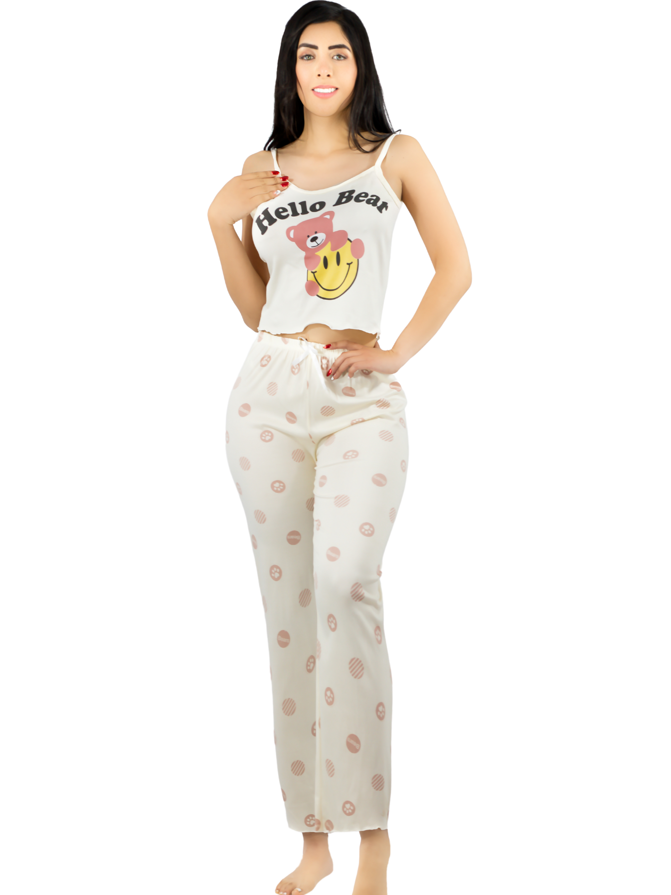 Foto 2 pulgar | Conjunto Pijama Mujer Blusa Y Pantalón Dama Pij-089 Diseño 2 Piyama Pyjama