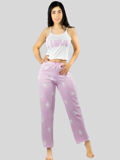 Foto 5 | Set De 2 Conjunto Pijama Mujer Blusa Y Pantalón Dama Pij-086-px2 Variedad De Diseños Piyama Pyjama