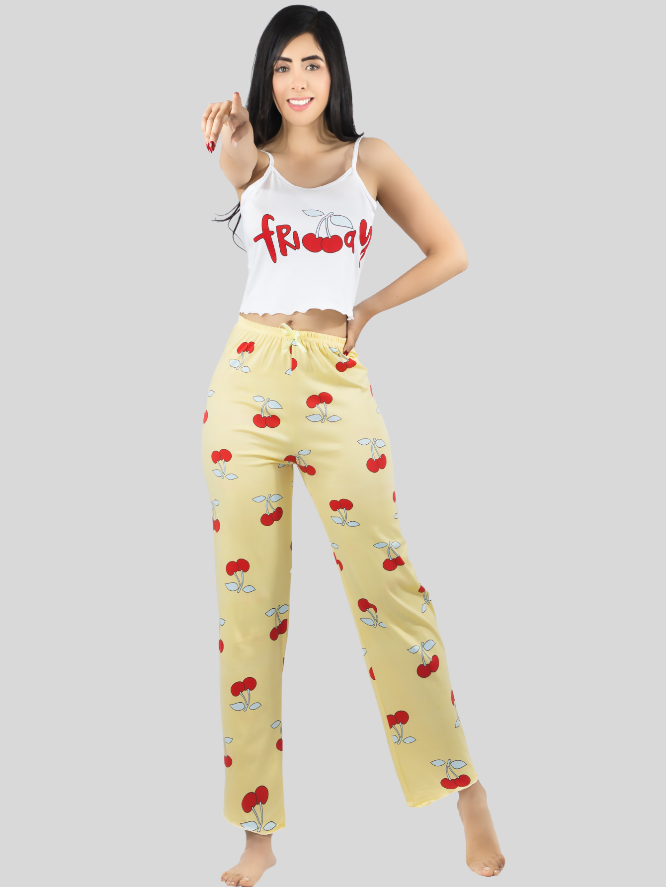 Foto 6 pulgar | Set De 2 Conjunto Pijama Mujer Blusa Y Pantalón Dama Pij-086-px2 Variedad De Diseños Piyama Pyjama