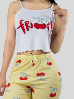 Foto 7 | Set De 2 Conjunto Pijama Mujer Blusa Y Pantalón Dama Pij-086-px2 Variedad De Diseños Piyama Pyjama