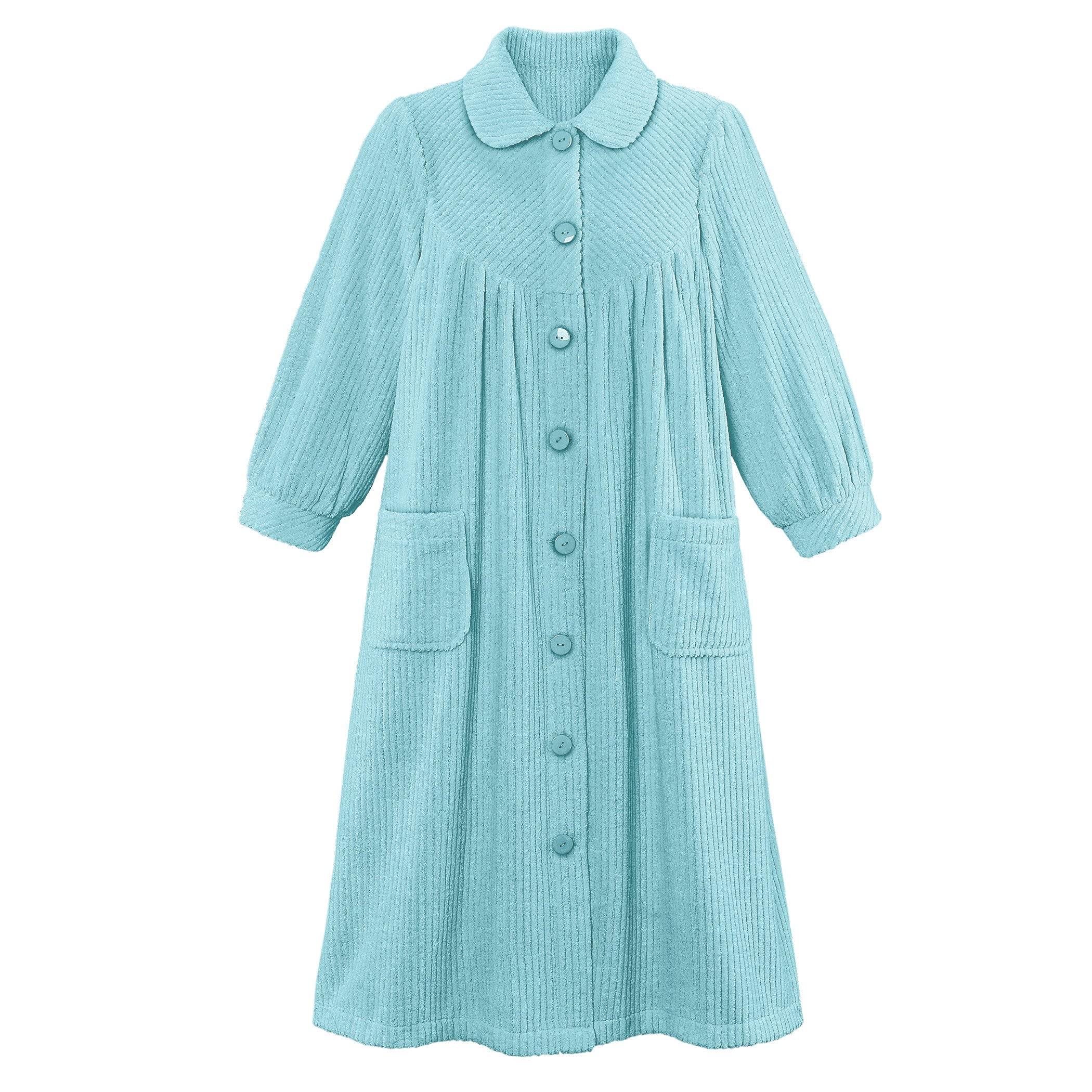Botones De Felpa Suave En La Parte Delantera De Robe Collections Etc Con Bolsillos - Venta Internacional.