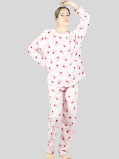 Foto 4 | Set de 2 Pijamas Afelpadas Polar Pantalón PIJ-035-2 Variedad de Diseño para Mujer