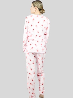 Foto 5 | Set de 2 Pijamas Afelpadas Polar Pantalón PIJ-035-2 Variedad de Diseño para Mujer