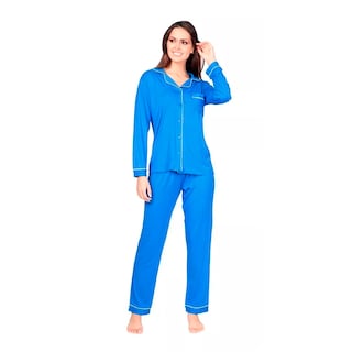 Foto 1 | Pijama con Pantalón y Camiseta Manga Larga WHISPERS Azul