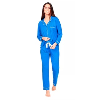 Foto 5 | Pijama con Pantalón y Camiseta Manga Larga WHISPERS Azul
