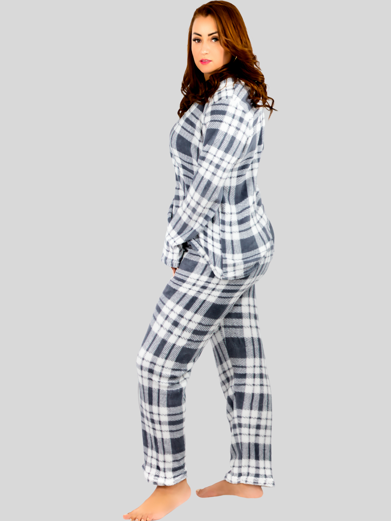 Foto 2 | Set de 2 Pijamas Afelpadas Polar Pij-055-2 para Mujer