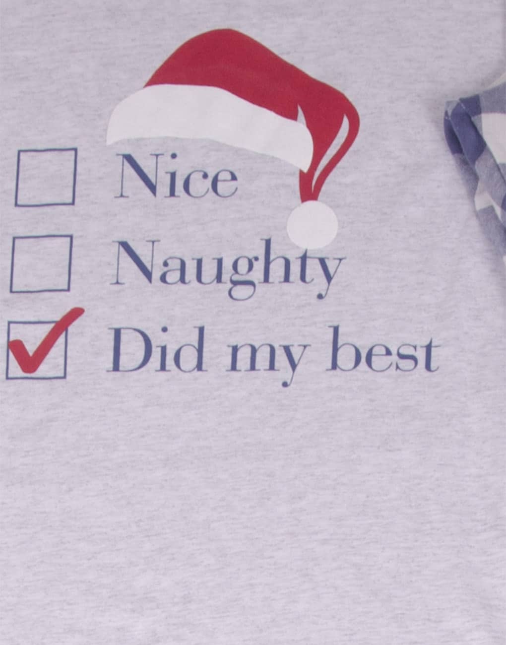 Foto 3 pulgar | Pijama Para Dama Manga Larga “nice, Naughty, Did My Best” Twins