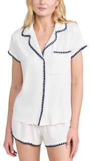 Foto 1 | Conjunto De Pijama Eberjey Frida The Whip Stitch Short Para Mujer - Venta Internacional.