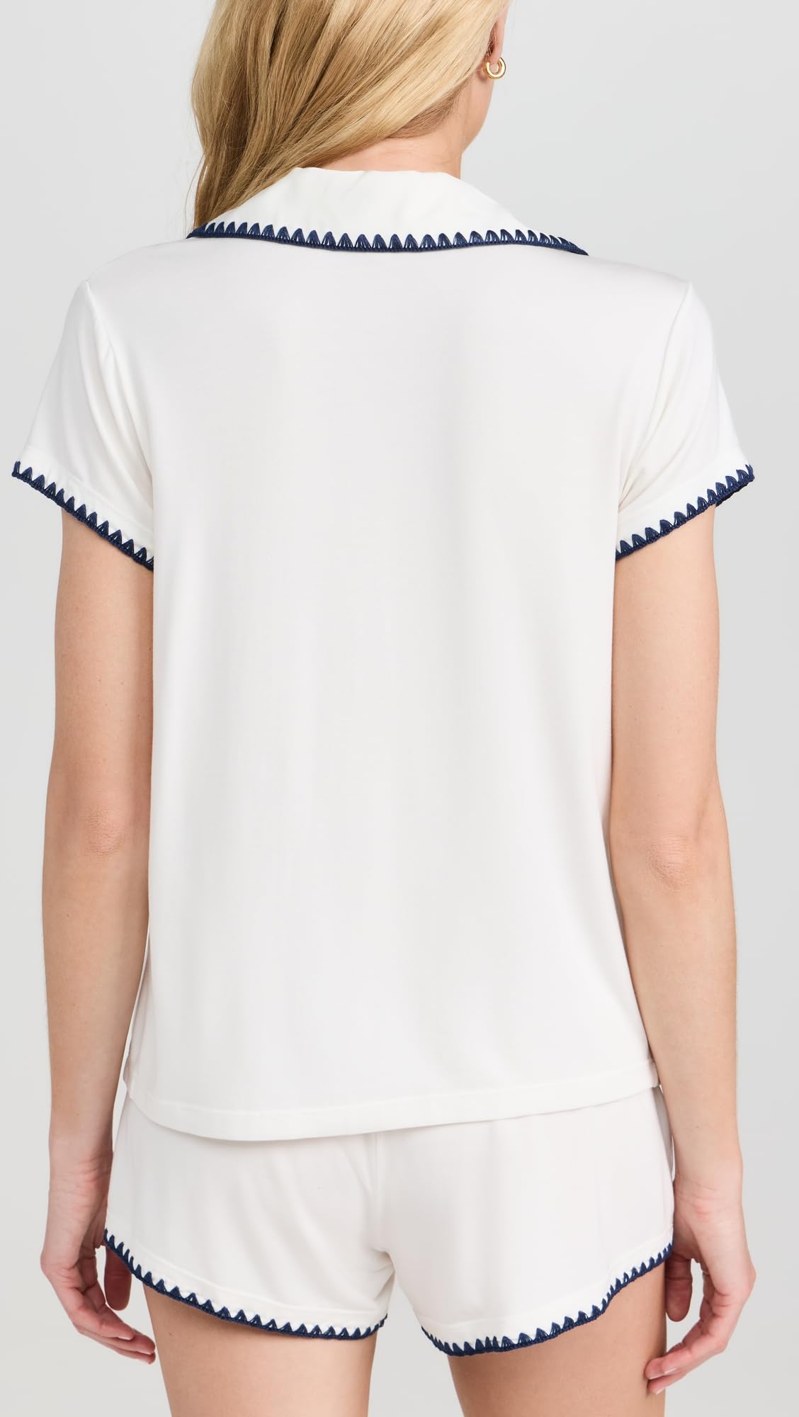 Foto 3 | Conjunto De Pijama Eberjey Frida The Whip Stitch Short Para Mujer - Venta Internacional.