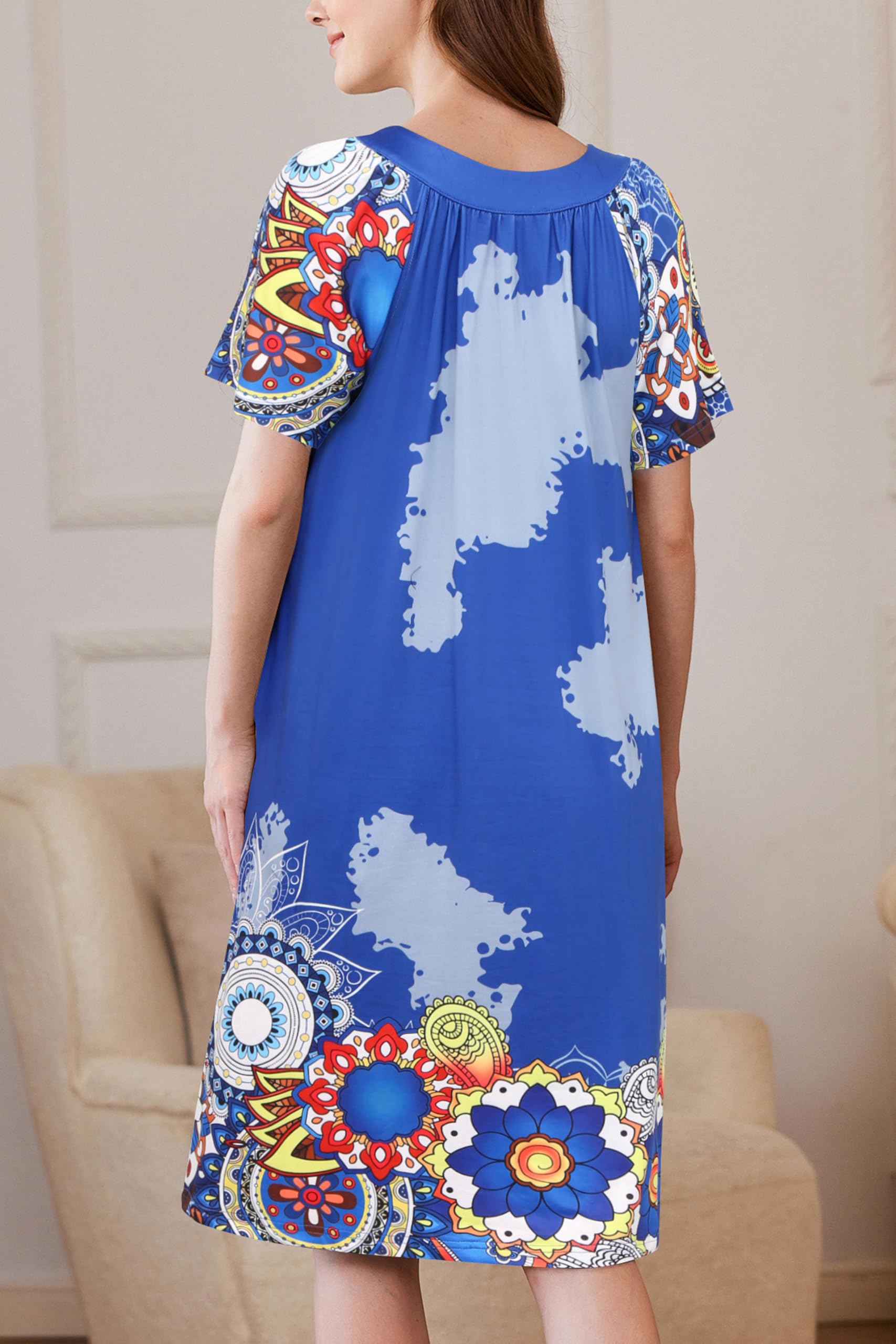 Foto 6 pulgar | Albornoz Mumu Ekouaer con Cremallera Estampado Floral para Mujer - Venta Internacional