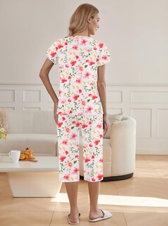 Foto 2 | Pijama Ekouaer con Estampado Floral para Mujer- Venta Internacional