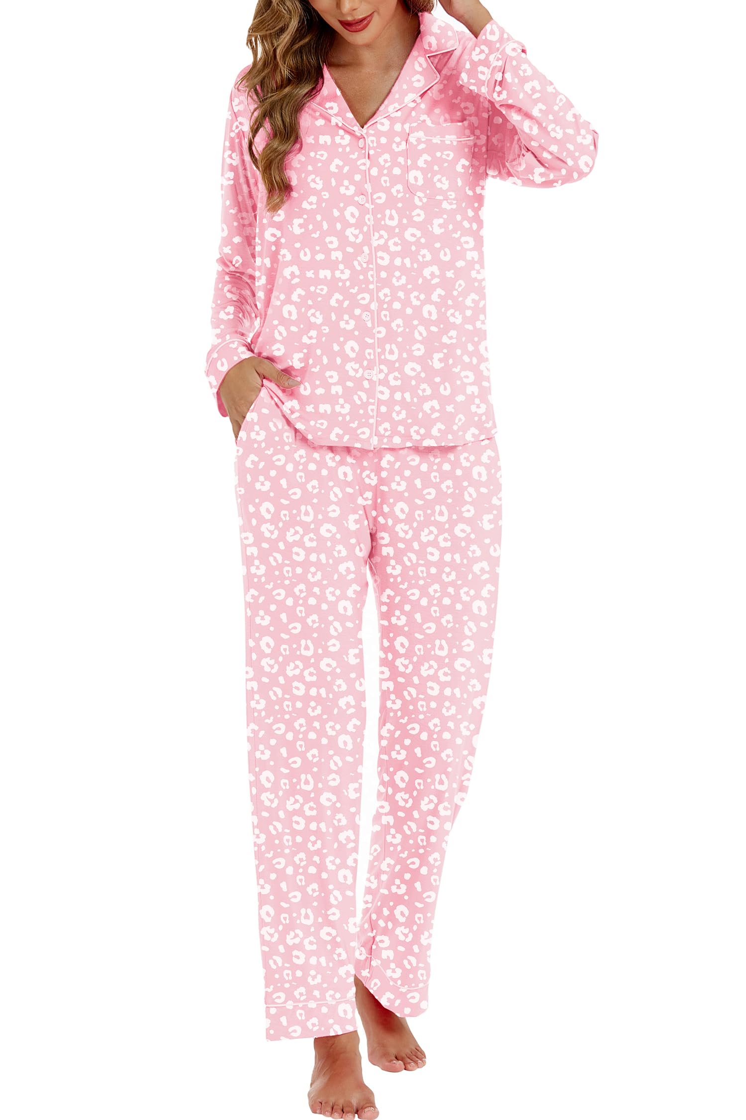 Foto 1 | Pijama Lubot para Mujer Viscosa Bambú Rosa - Venta Internacional