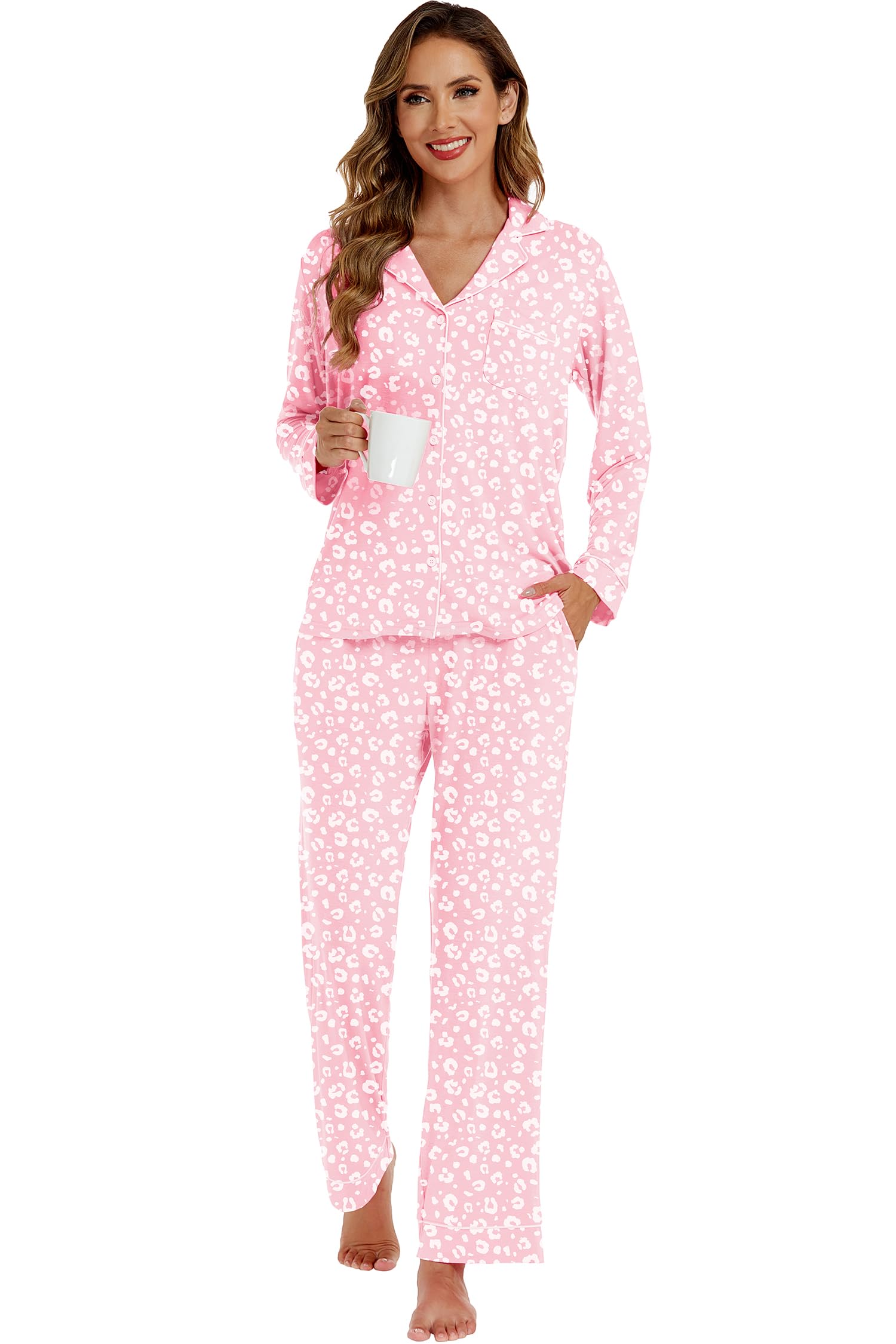 Foto 3 pulgar | Pijama Lubot para Mujer Viscosa Bambú Rosa - Venta Internacional