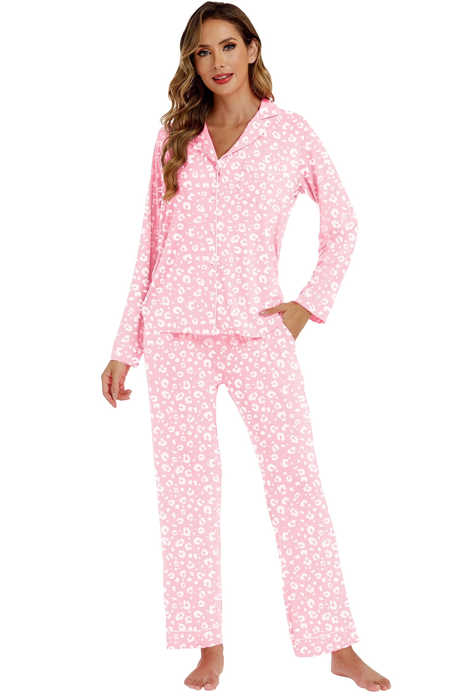 Foto 4 pulgar | Pijama Lubot para Mujer Viscosa Bambú Rosa - Venta Internacional