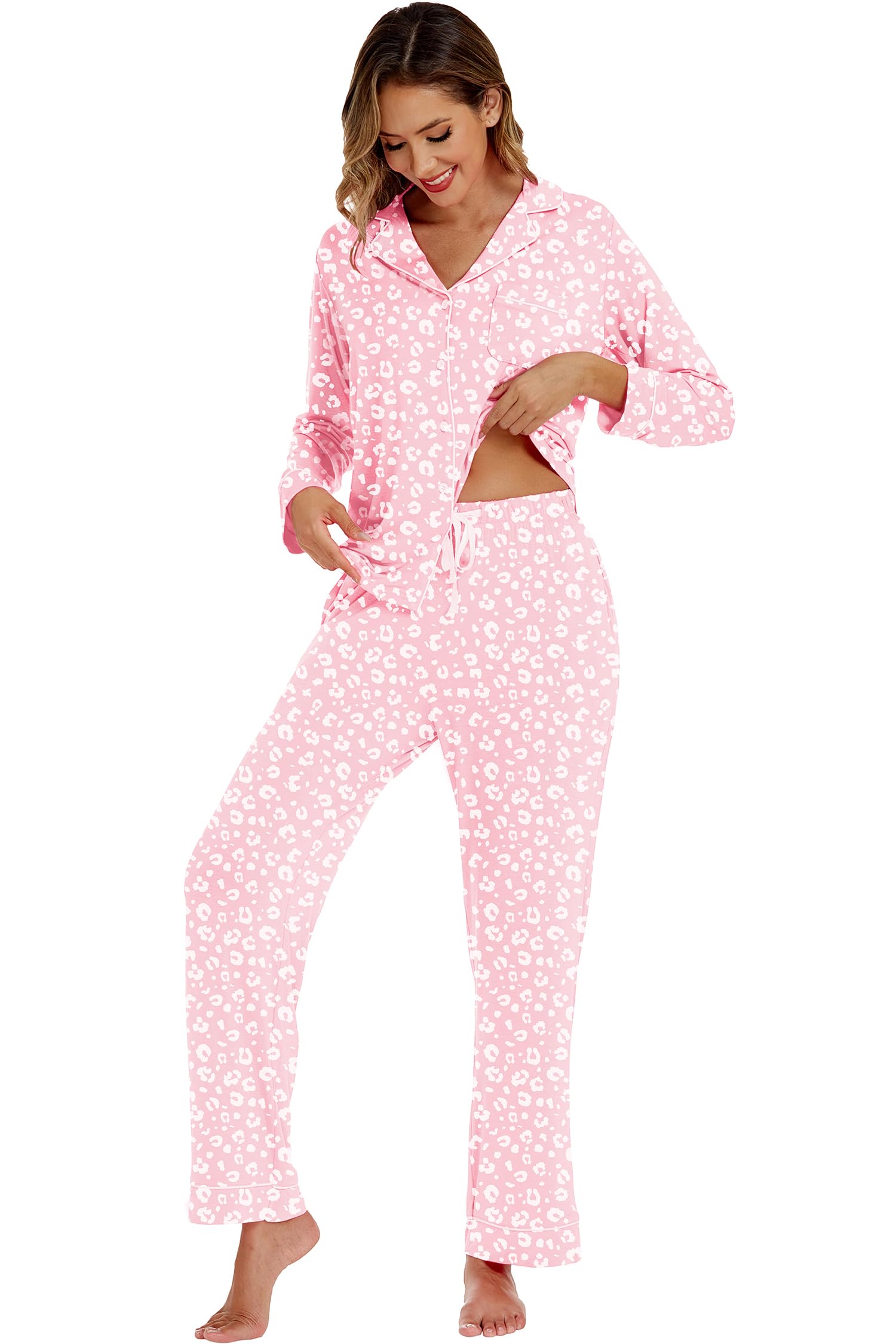 Foto 6 pulgar | Pijama Lubot para Mujer Viscosa Bambú Rosa - Venta Internacional