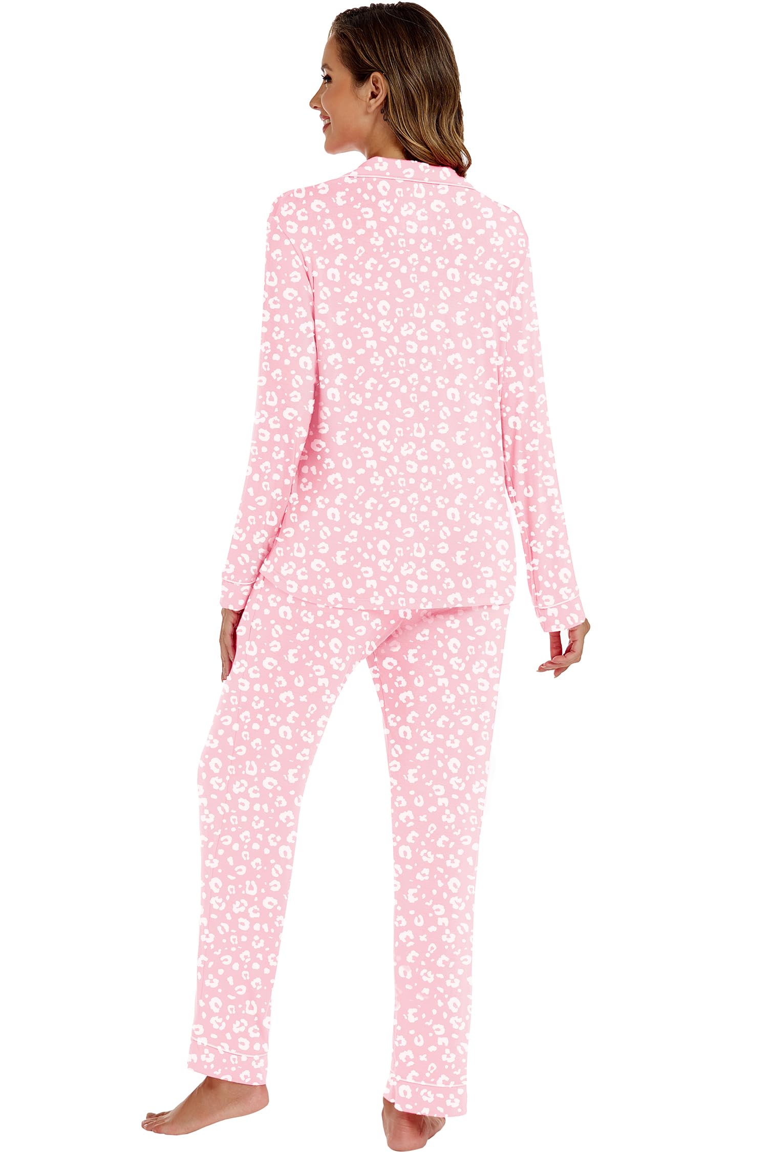Foto 7 pulgar | Pijama Lubot para Mujer Viscosa Bambú Rosa - Venta Internacional