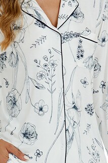 Foto 2 | Conjunto de Pijama Lubot para Mujer Pijama de Viscosa de Bambú 2 Piezas - Venta Internacional