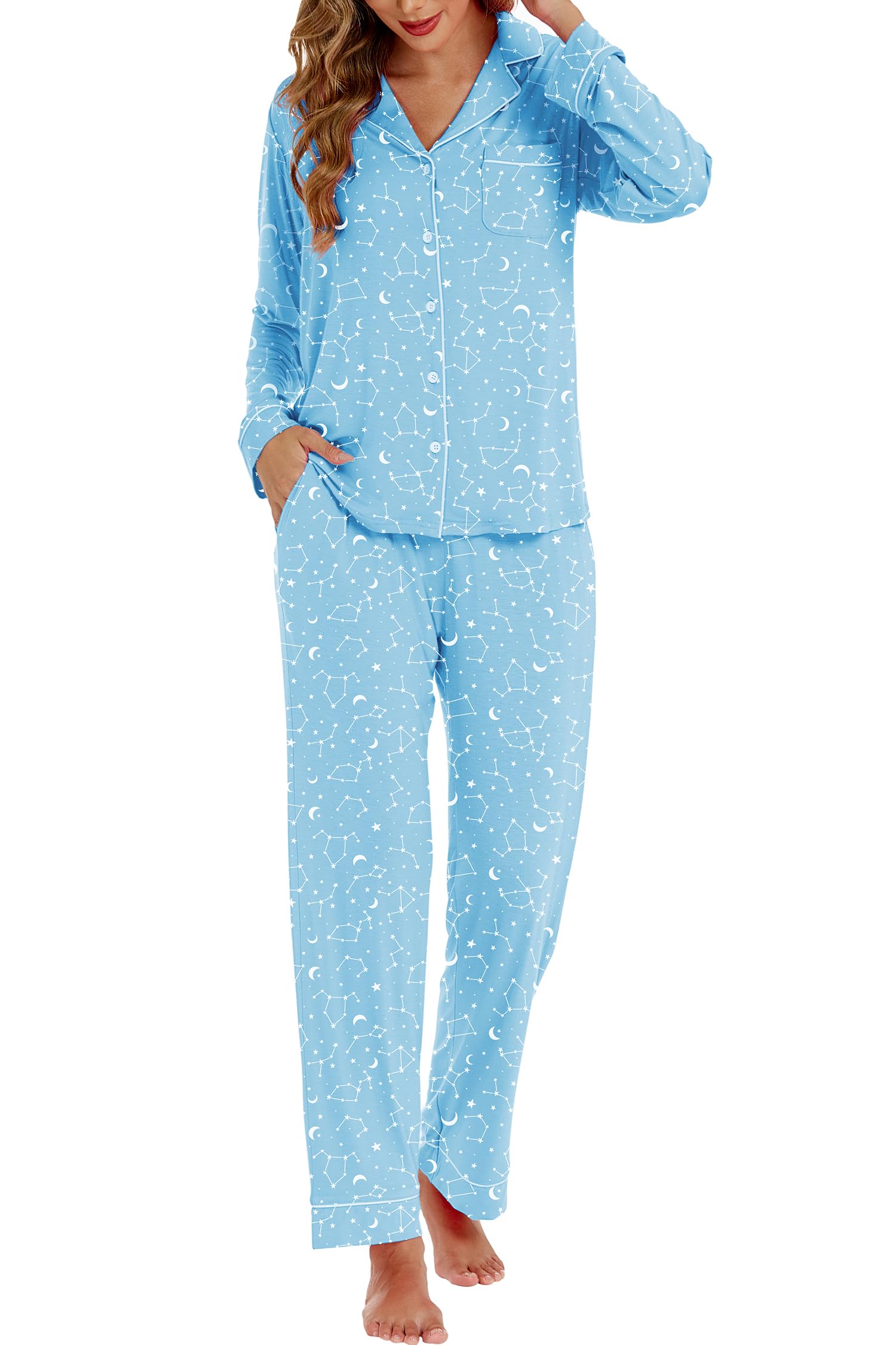 Foto 2 pulgar | Pijama Lubot para Mujer Viscosa Bambú Star Moon - Venta Internacional