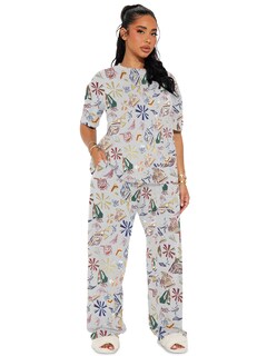 Foto 1 | Pijama Mujer Conjunto Elegante Camisa Pantalon Shendy Vendy Blanco
