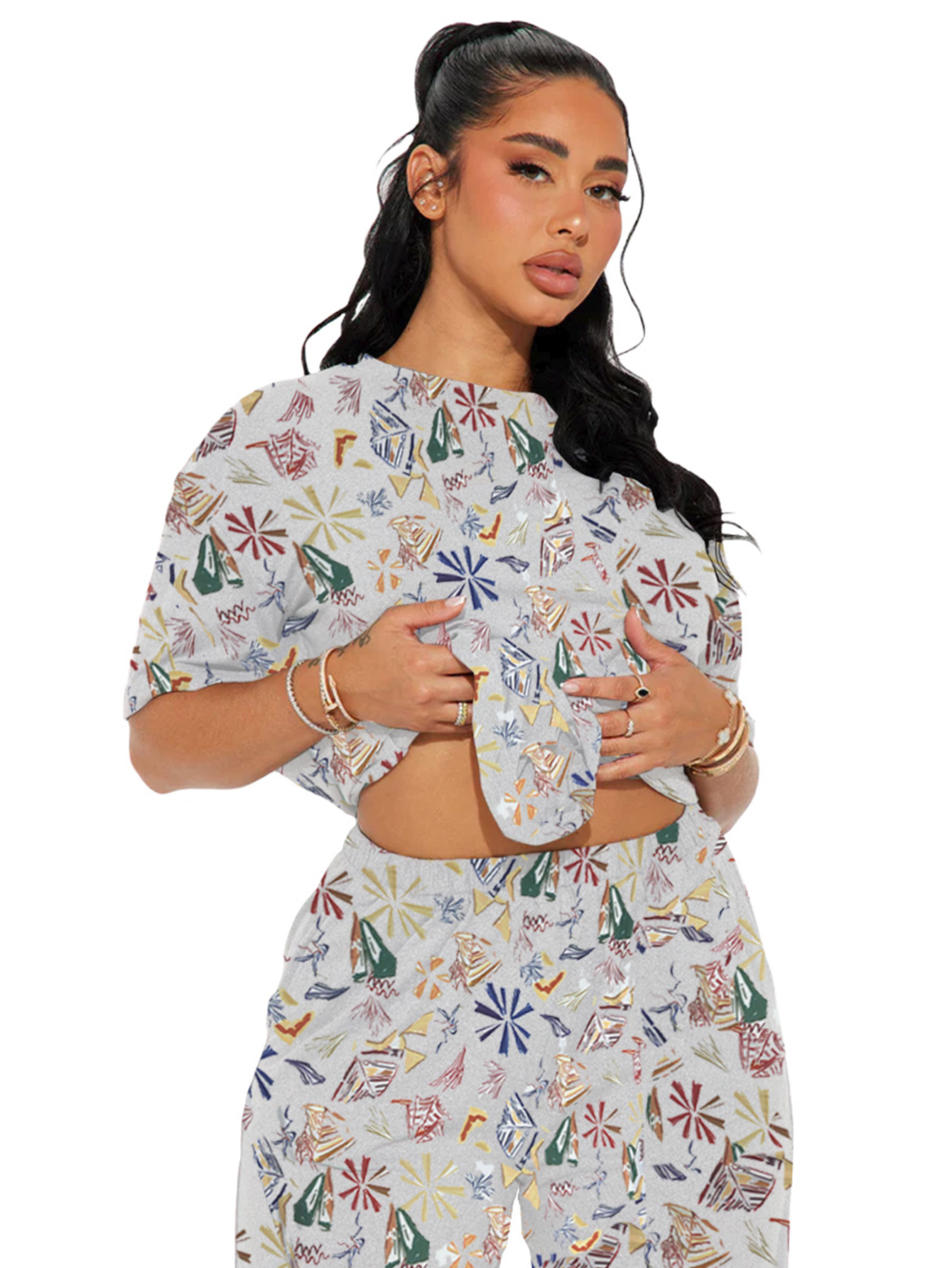 Foto 3 pulgar | Pijama Mujer Conjunto Elegante Camisa Pantalon Shendy Vendy Blanco
