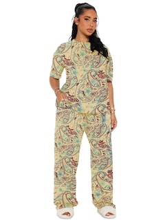 Foto 1 | Pijama Mujer Conjunto Elegante Camisa Pantalon Shendy Vendy Beige