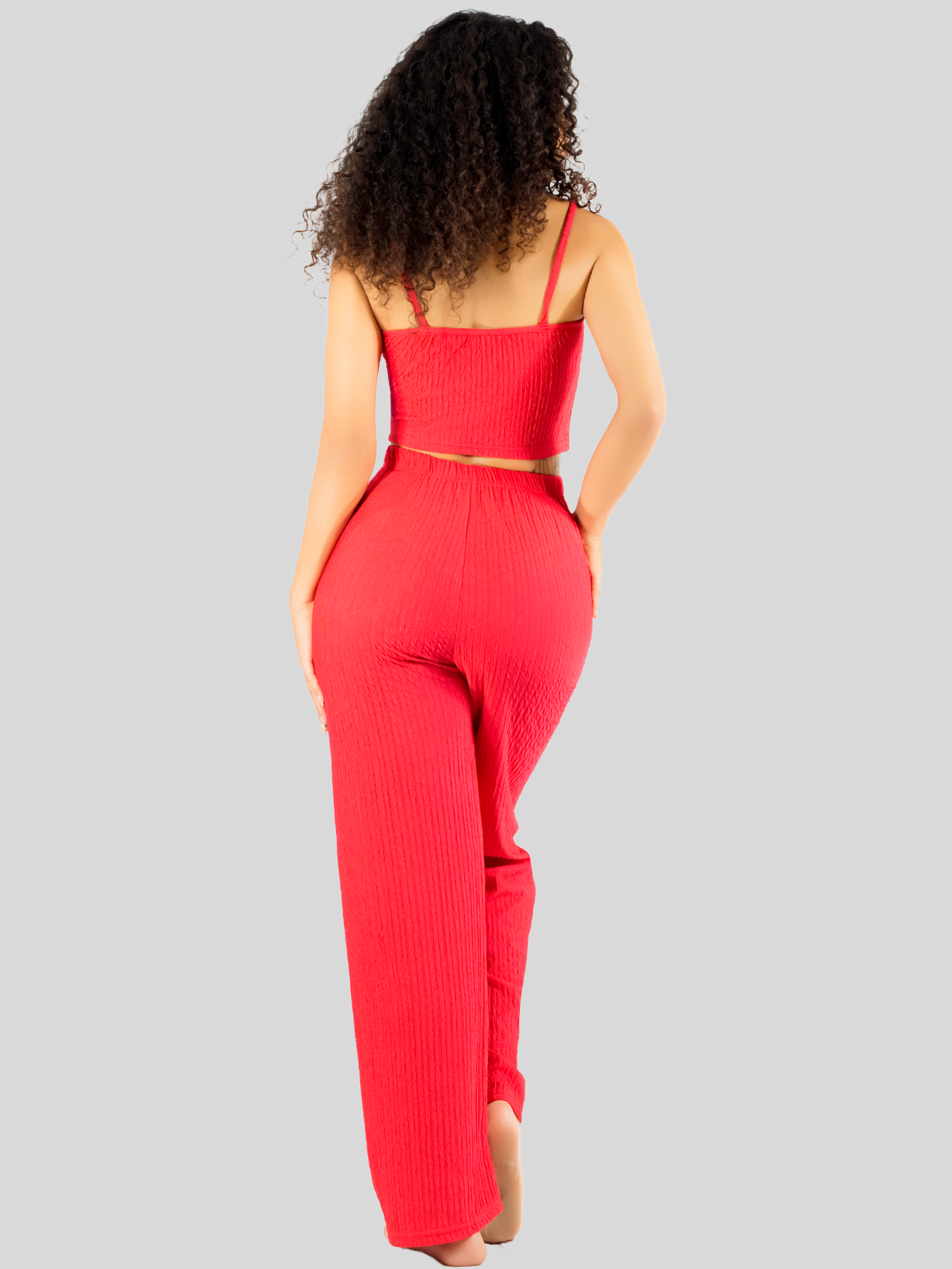 Foto 4 pulgar | Conjunto Pijama 3 Piezas Pantalón Top Camison Mujer
