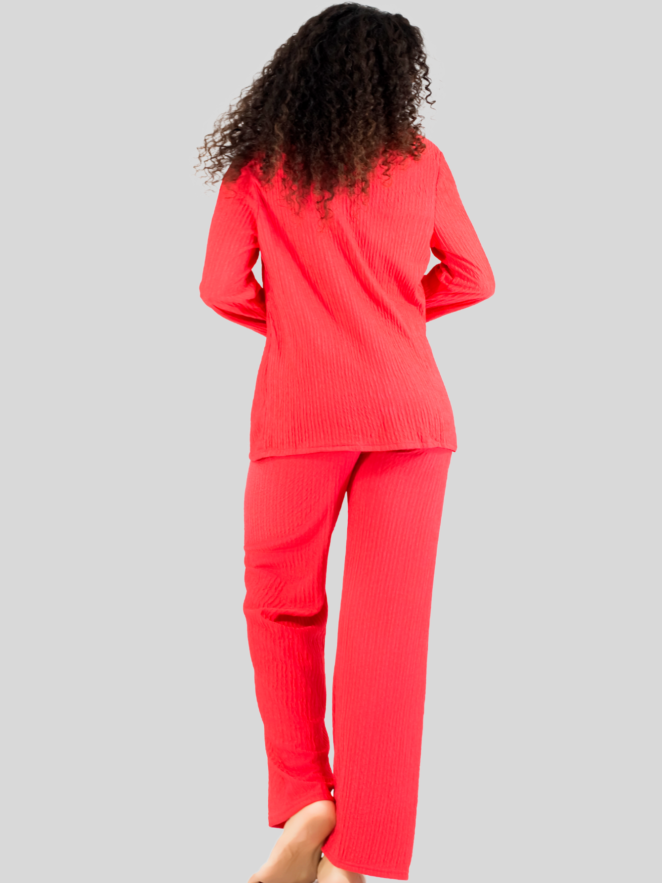 Foto 6 pulgar | Conjunto Pijama 3 Piezas Pantalón Top Camison Mujer