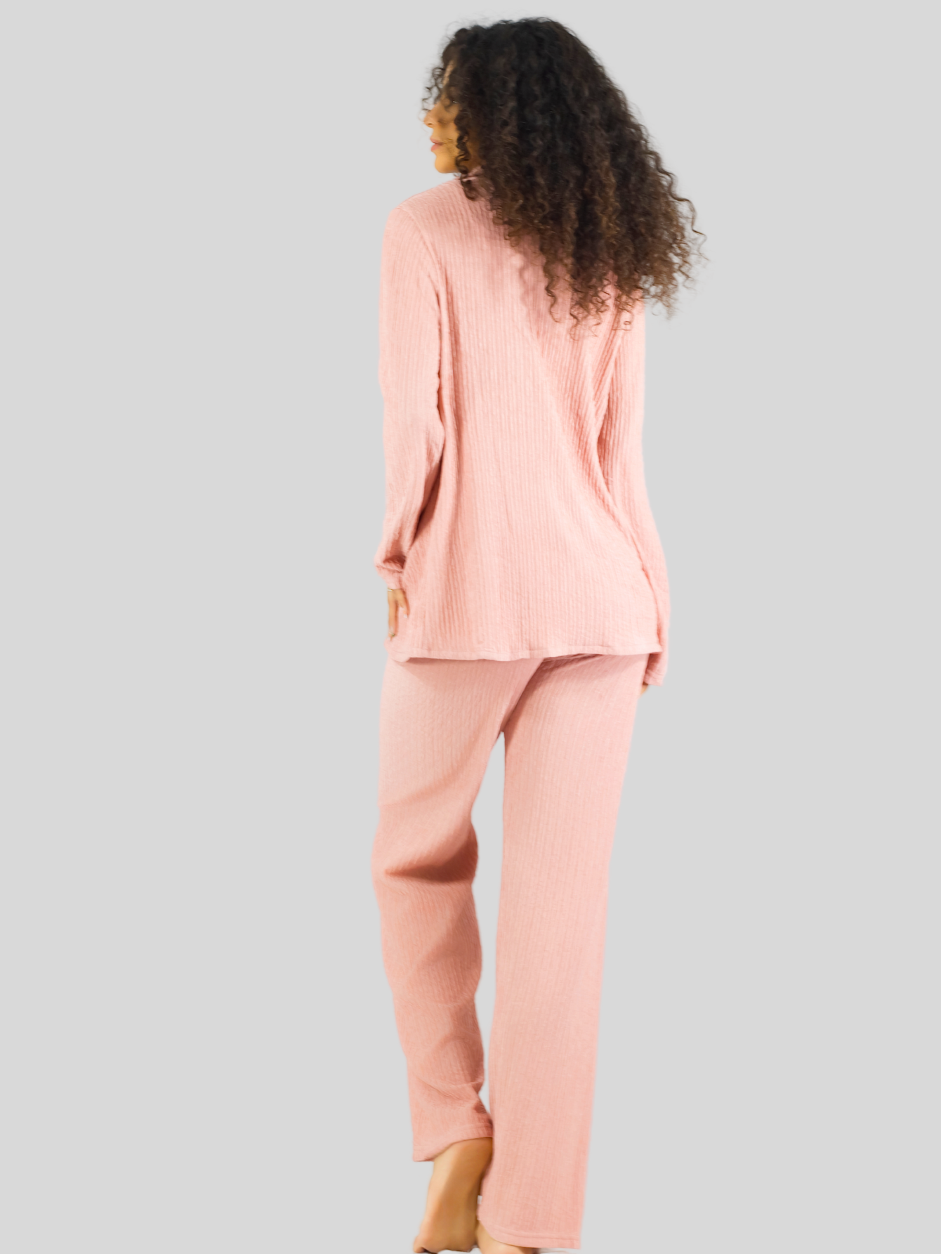 Foto 6 pulgar | Conjunto Pijama 3 Piezas Pantalón Top Camison Mujer