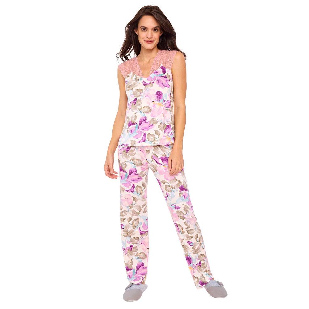 Pijama Ilusión con Encaje y Pretina Elástica