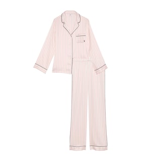 Foto 1 | Conjunto De Pijama Victoria's Secret De Satén De Manga Larga Para Mujer - Venta Internacional.