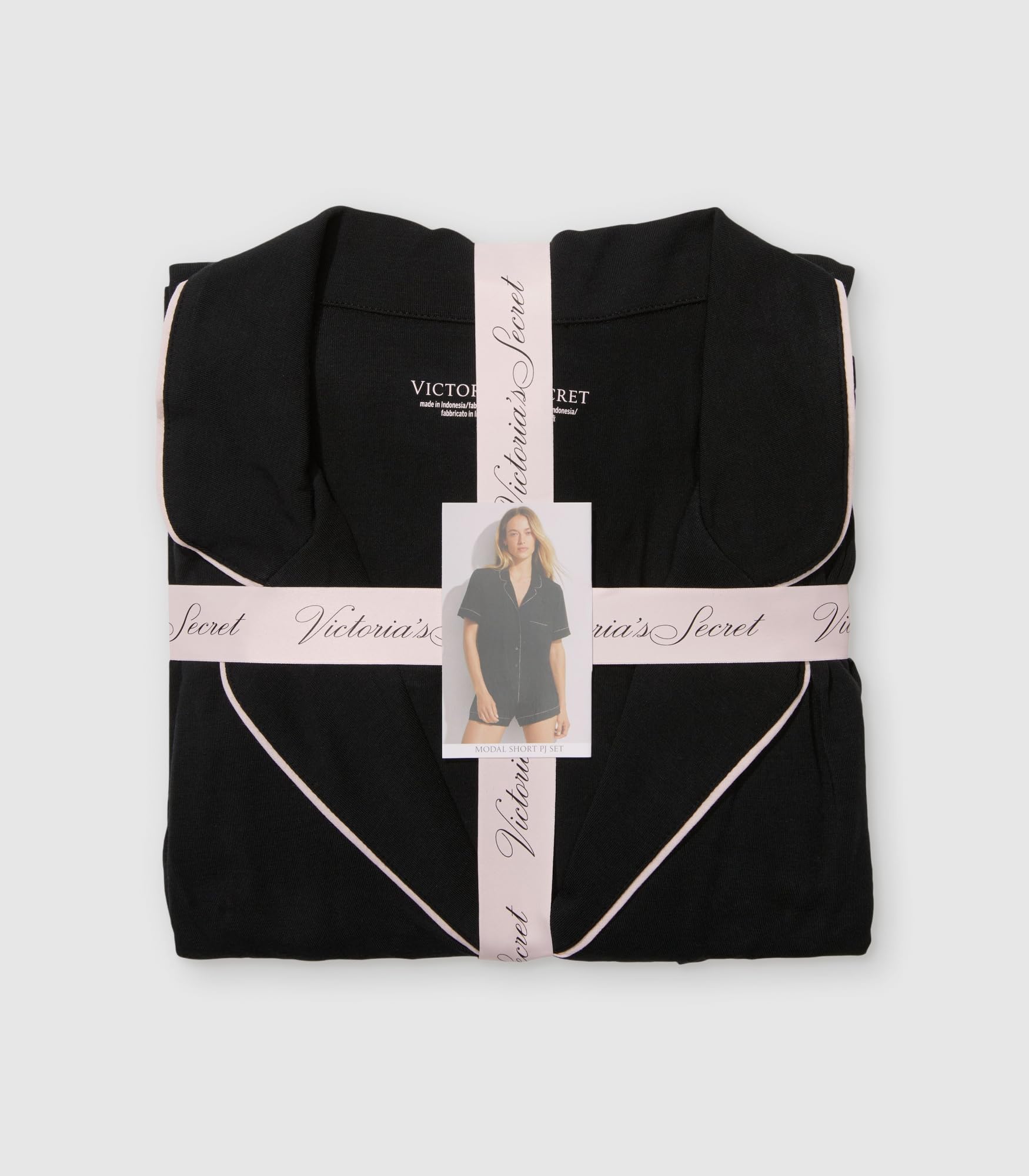 Foto 6 pulgar | Conjunto De Pijama Victoria's Secret Modal Para Mujer Negro Talla S - Venta Internacional.